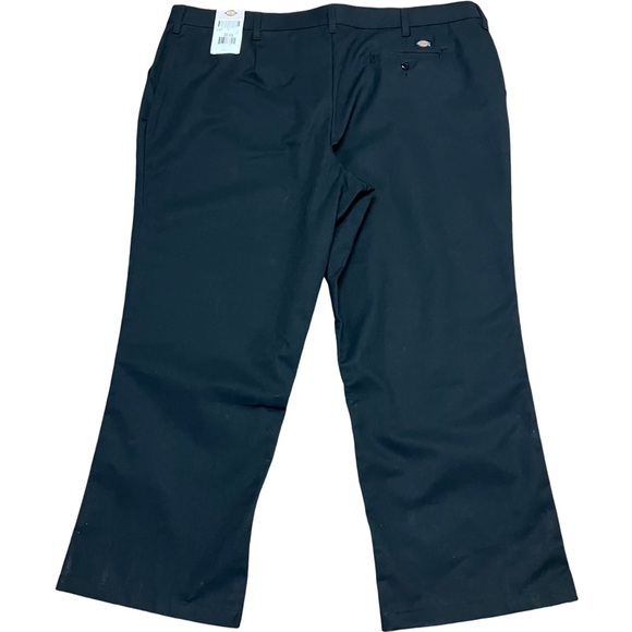 NWT DICKIES Women Occupational Wear Cotton Blend Pants SIZE 22 UU Black Pockets - Picture 1 of 7